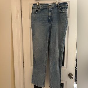 Abercrombie 90s straight ultra high rose size 33 (US 16)